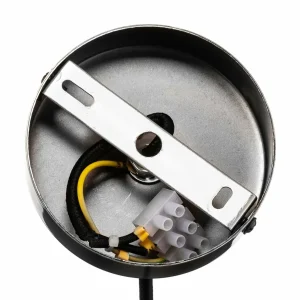 Store Lamkur Suspension Leana, transparent, 1 lampe, chromée
