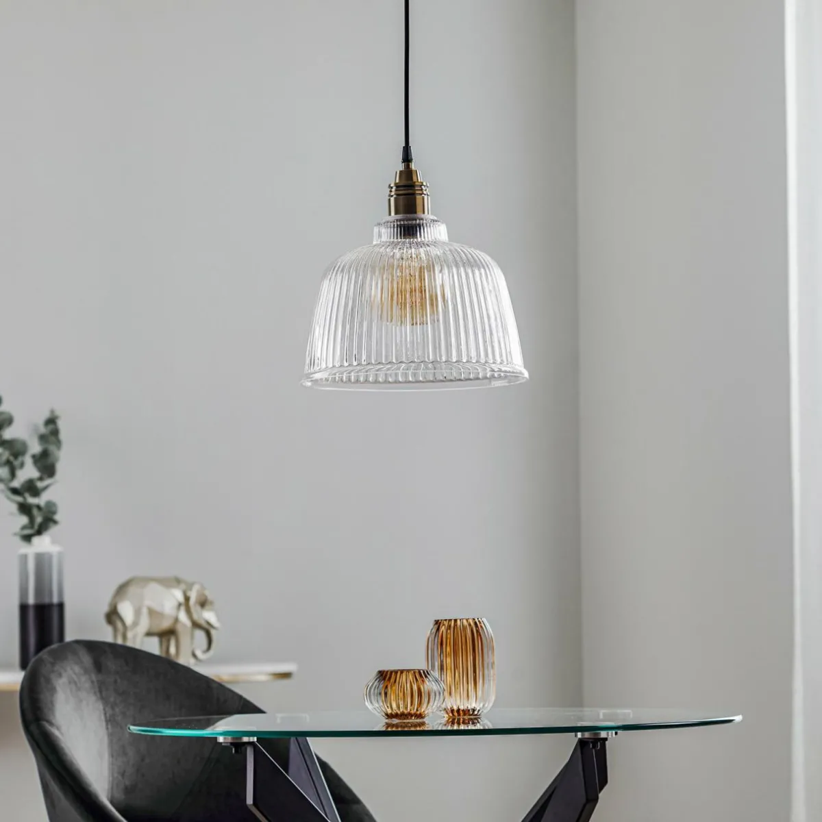 suspension_leana_transparent__lampe_laiton_0.webp Store Euluna Suspension Leana, transparent, 1 lampe, laiton