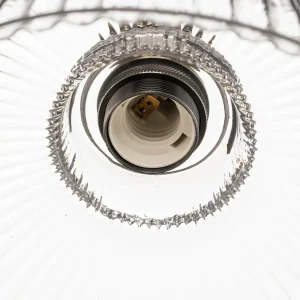 Store Euluna Suspension Leana, transparent, 1 lampe, laiton