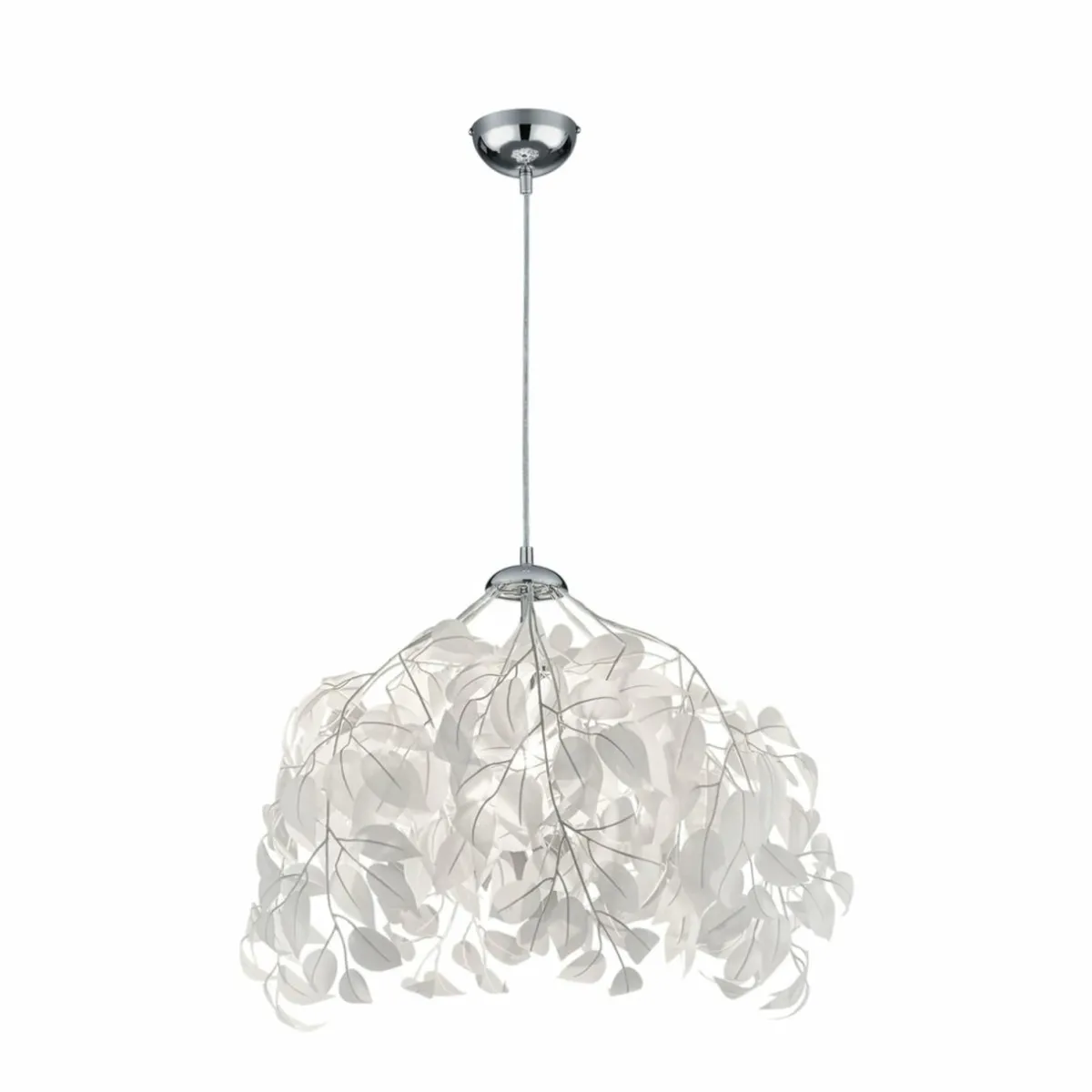 suspension_leavy_chromeblanc___cm_plastique_0.webp Sale Reality Leuchten Suspension Leavy, chrome/blanc, Ø 38 cm, plastique