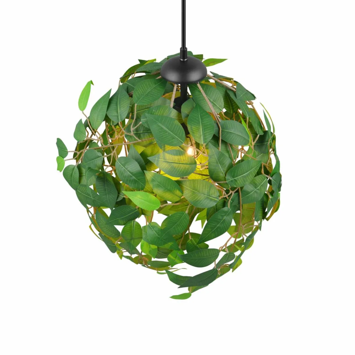suspension_leavy_noirvert___cm__lampe_e_0.webp Fashion Reality Leuchten Suspension Leavy, noir/vert, Ø 38 cm, 1 lampe, E27