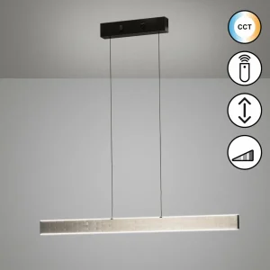 Clearance FISCHER & HONSEL Suspension LED Aluro, métal, télécommande, CCT, intensité variable