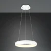 Outlet Trio Lighting Suspension LED Cardona, Ø 46,5 cm, blanc, CCT, métal