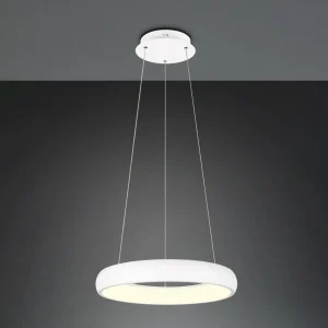 Outlet Trio Lighting Suspension LED Cardona, Ø 46,5 cm, blanc, CCT, métal