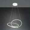Online Trio Lighting Suspension LED Darvin, longueur 84 cm, blanc mat, métal, CCT