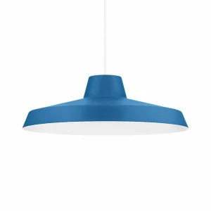 Store Linea Light Suspension LED Miguel, bleu, aluminium, 2.700 K