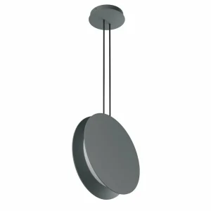 Discount Linea Light Suspension LED Yo-Yo, gris, 2.700 K, aluminium, PMMA, intensité variable