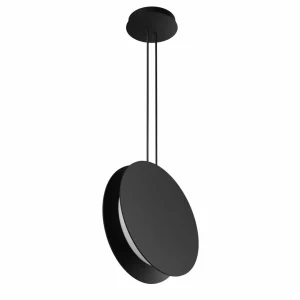 Fashion Linea Light Suspension LED Yo-Yo, noir, 2.700 K, aluminium, PMMA, intensité variable