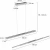 Shop Steinhauer Suspension LED Zelena Motion, couleur acier, CCT, métal