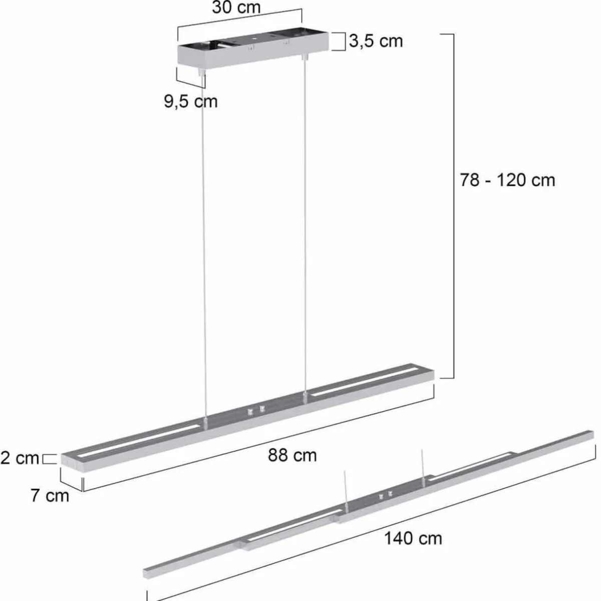 suspension_led_zelena_motion_couleur_acier_cct_mtal_0.webp Shop Steinhauer Suspension LED Zelena Motion, couleur acier, CCT, métal