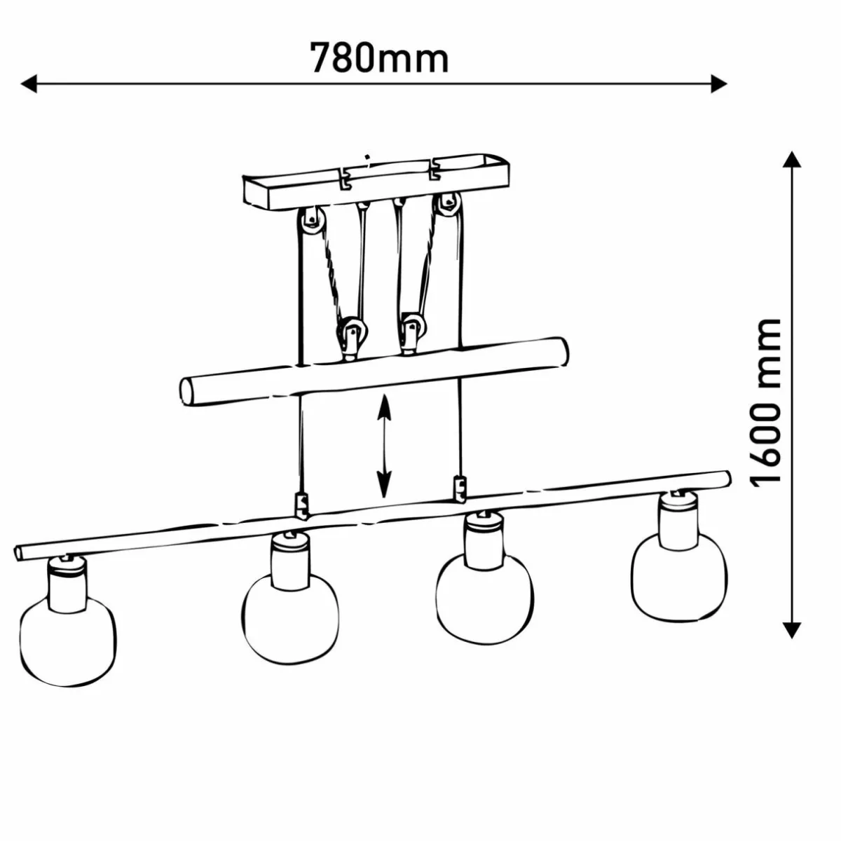 suspension_linaire_fumoso__lampes_noirgris_fum_1.webp Outlet Näve Suspension linéaire Fumoso 4 lampes noir/gris fumé