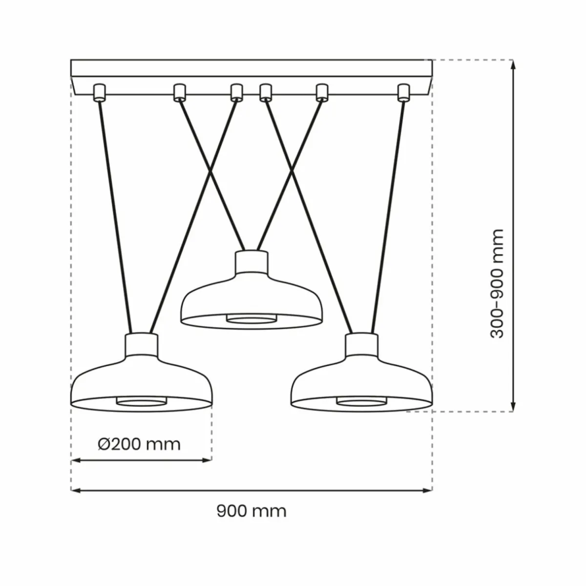 suspension_linea_noire___lampes_1.webp Sale Eko-Light Suspension Linea, noire, à 3 lampes