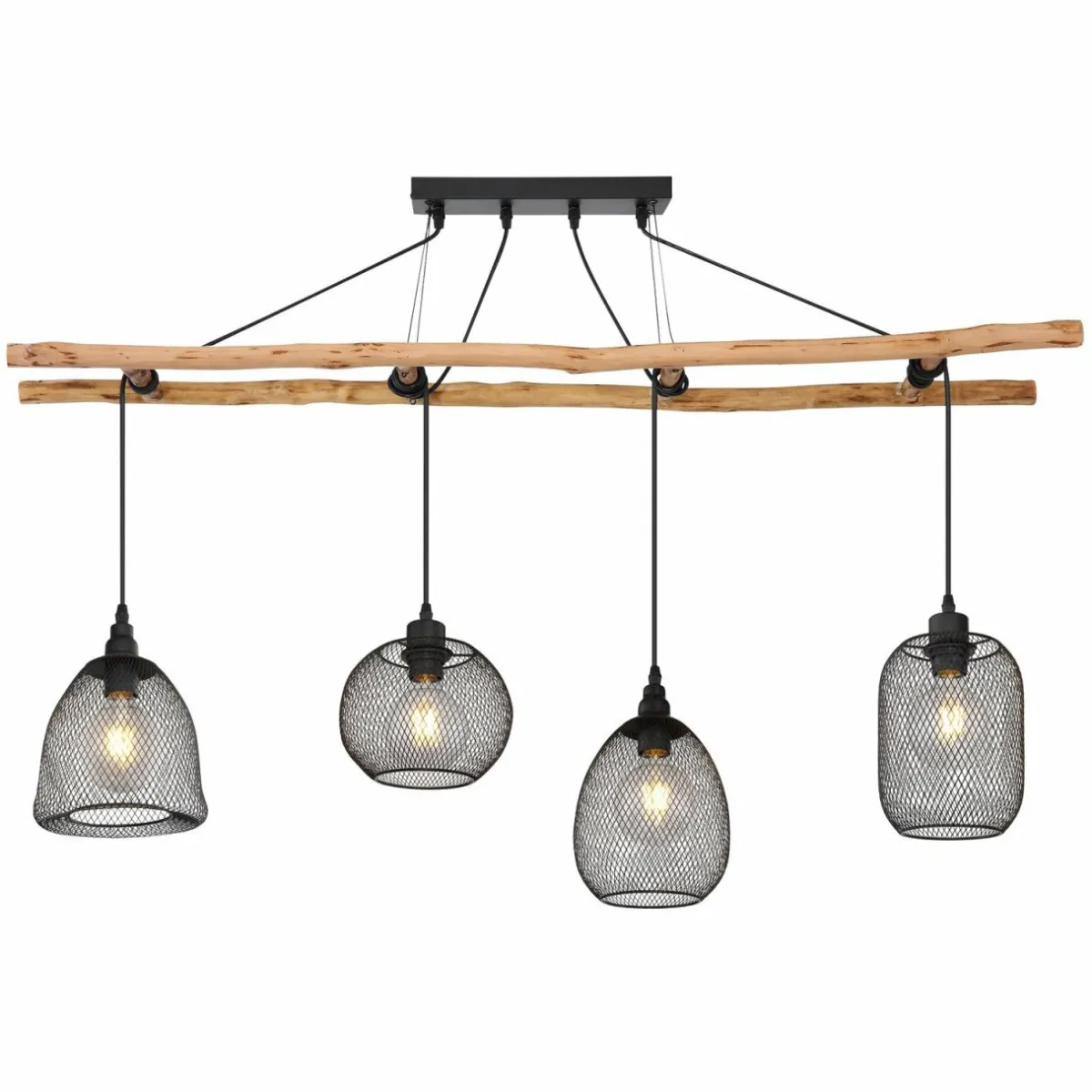 suspension_lioni_en_bois_avec__abatjour_mtal_0.webp New Globo Suspension Lioni en bois avec 4 abat-jour métal