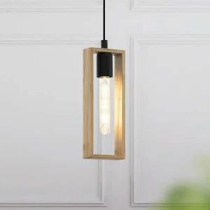 Fashion EGLO Suspension Littleton, noire/marron, à 1 lampe