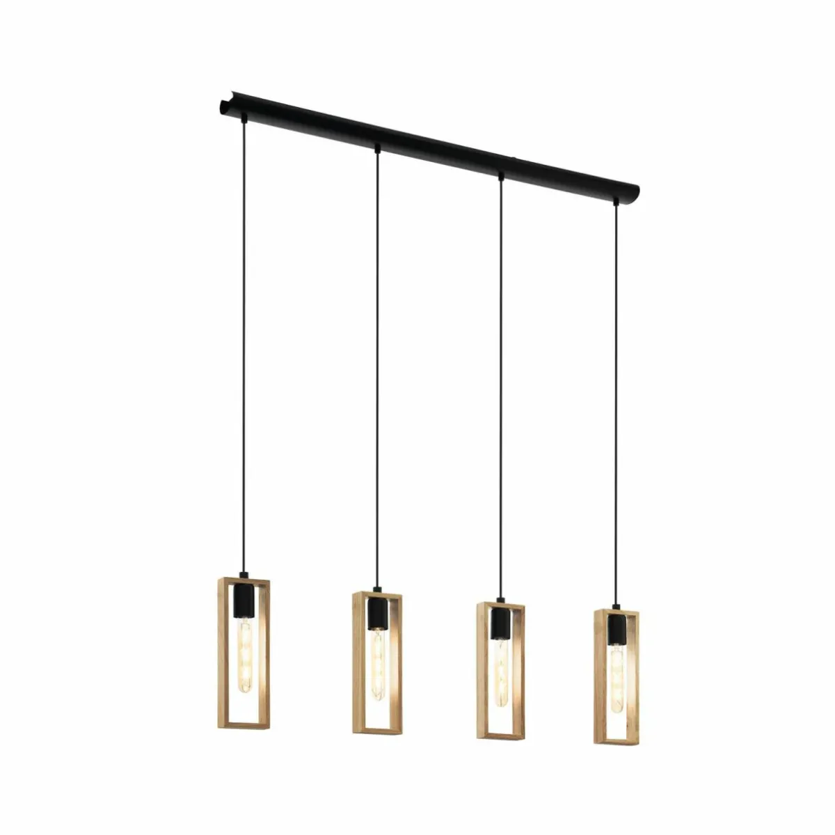 suspension_littleton_noiremarron___lampes_0.webp Fashion EGLO Suspension Littleton, noire/marron, à 4 lampes