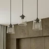 Store HELAM Suspension Lucea à 3 lampes transparent