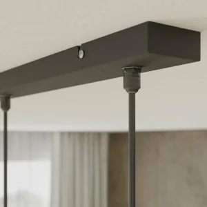 Store HELAM Suspension Lucea à 3 lampes transparent