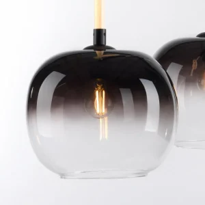 Best Paul Neuhaus Suspension Luma en verre, à 3 lampes