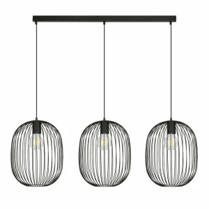 Fashion Euluna Suspension Maia, forme cage, à 3 lampes