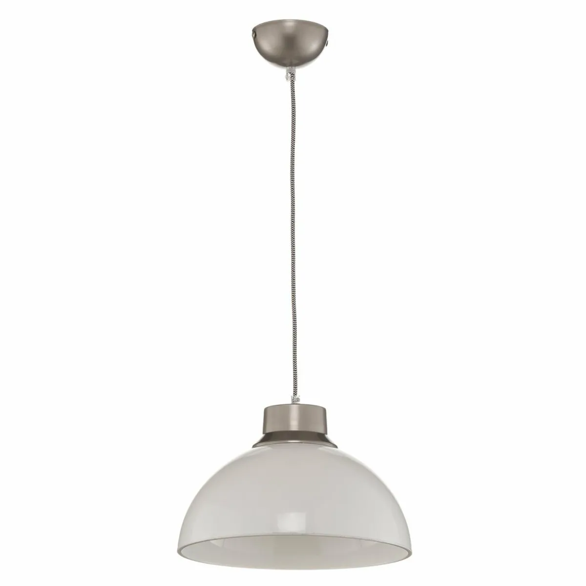 suspension_mara_argente_abatjour_blanc_opale_1.webp Store Lamkur Suspension Mara, argentée, abat-jour blanc opale