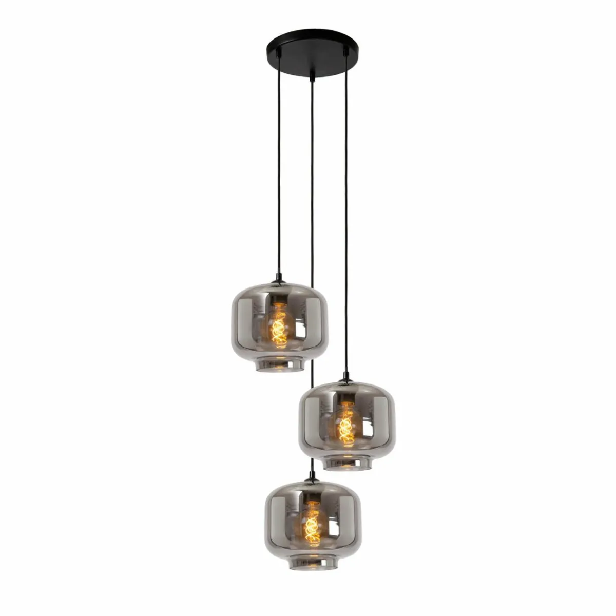 suspension_medine_gris_fum___cm_verre___lampes_0.webp Cheap Lucide Suspension Medine, gris fumé, Ø 46 cm, verre, à 3 lampes