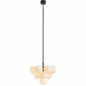 Hot Markslöjd Suspension Merlot en verre, noire/blanche
