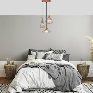 Hot Opviq Suspension Mezopotamya N-1298 à 3 lampes cuivre