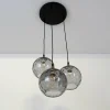Best Sale Holländer Suspension Milano, 3 abat-jour en verre fumé
