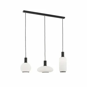 Best Euluna Suspension Milano, à trois lampes, blanche