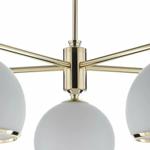 Store Argon Suspension Mina à 5 lampes, laiton