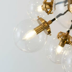 Discount Holländer Suspension Moltiplicatore à 18 lampes dorée/claire