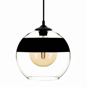 New Solbika Lighting Suspension Monochrome Flash clair/noir Ø 25cm