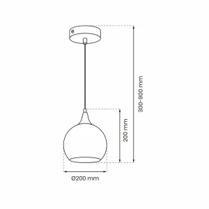 Cheap Eko-Light Suspension Monte en verre, à 1 lampe, dorée