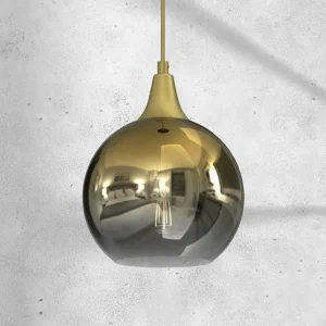 Cheap Eko-Light Suspension Monte en verre, à 1 lampe, dorée