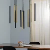 Cheap Eko-Light Suspension Monza, noire/dorée, à 11 lampes