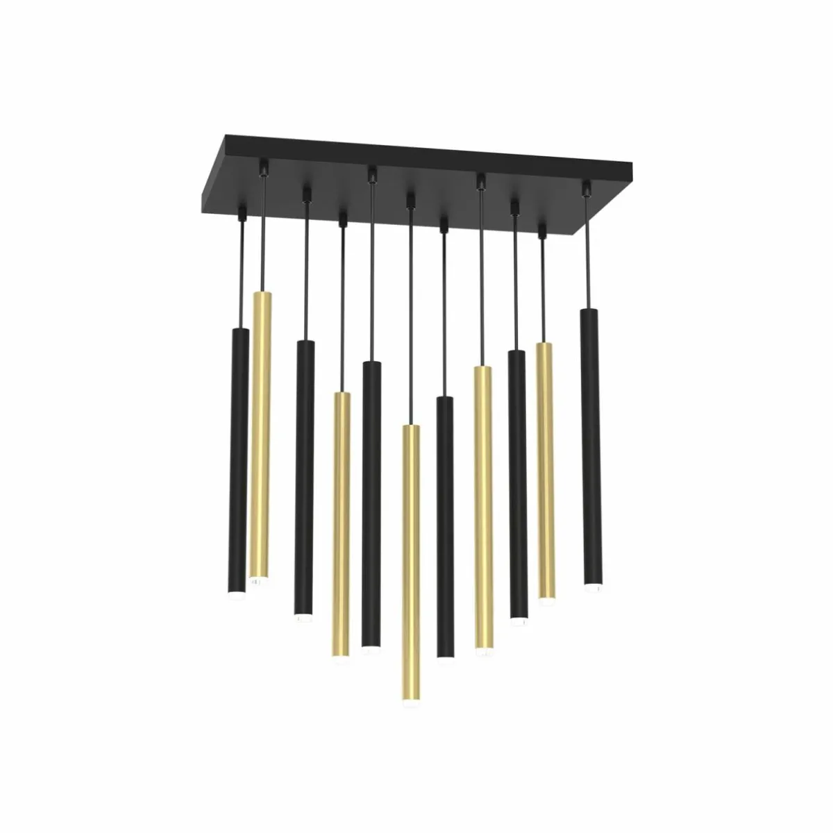 suspension_monza_noiredore__lampes_1.webp Cheap Eko-Light Suspension Monza, noire/dorée, à 11 lampes