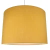 Best Waldi-Leuchten GmbH Suspension Musselin avec abat-jour jaune moutarde