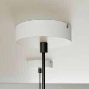 Clearance Luminex Suspension Muza à 1 lampe, blanche/dorée
