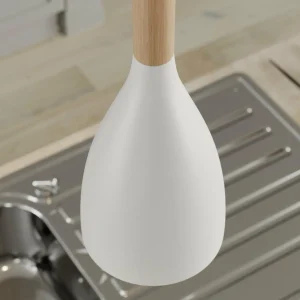 Clearance Luminex Suspension Muza à 1 lampe, blanche/dorée