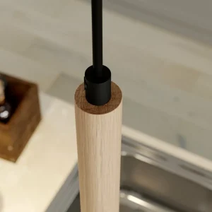 Clearance Luminex Suspension Muza à 1 lampe, blanche/dorée