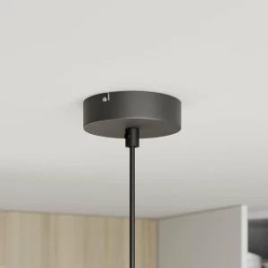 Fashion Luminex Suspension Muza à 1 lampe, noire/dorée