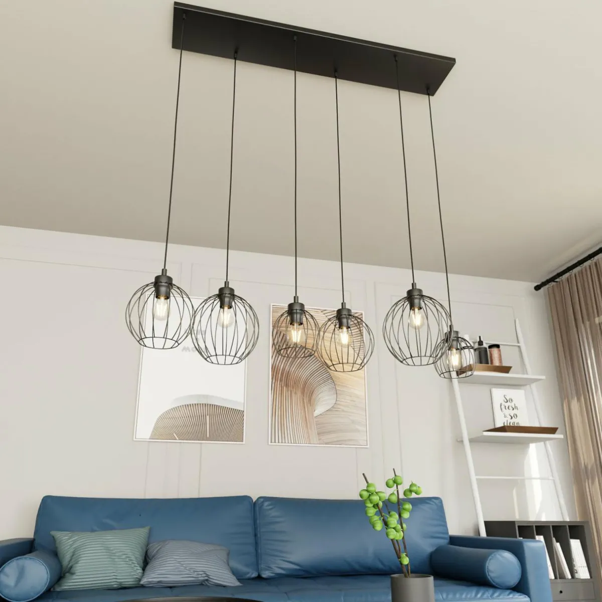 suspension_nando__lampes__cm_noir_mtal_e_0.webp Best Sale EMIBIG LIGHTING Suspension Nando, 6 lampes, 125 cm, noir, métal, E27