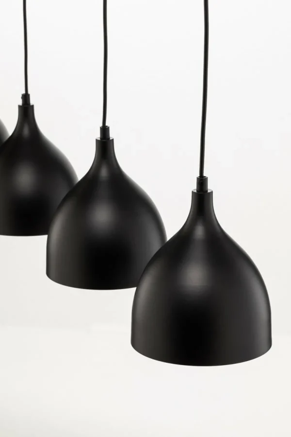 Clearance Luminex Suspension Nanu longue à quatre lampes noire