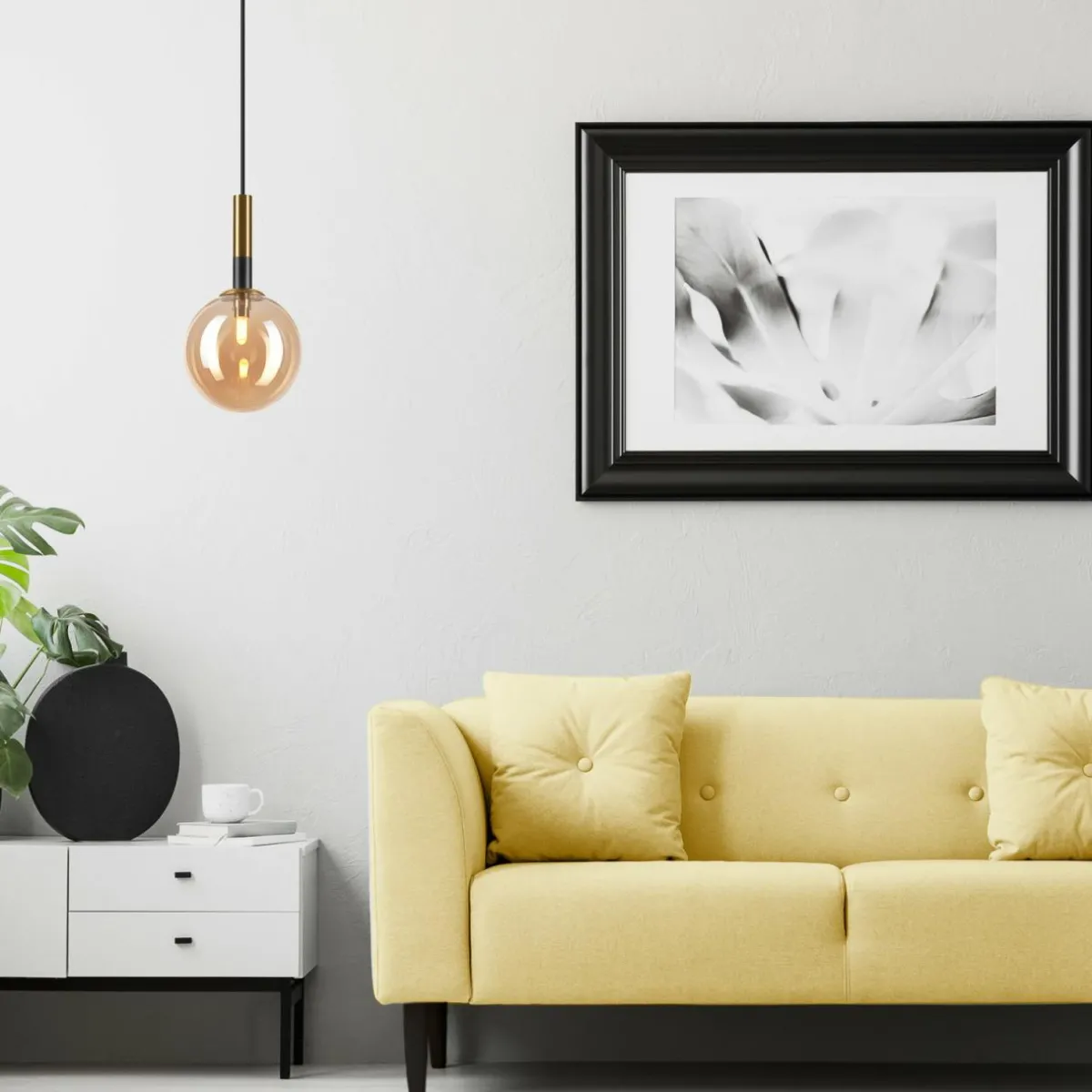 suspension_natalia__lampe_verre_or_5.webp Outlet Lamkur Lighting Suspension Natalia, 1 lampe, verre, or