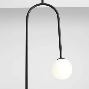 Shop ALDEX Suspension Nave, noir, métal, verre, à 2 lampes