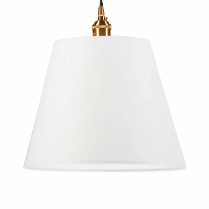 New Lamkur Suspension Neily en tissu, blanche