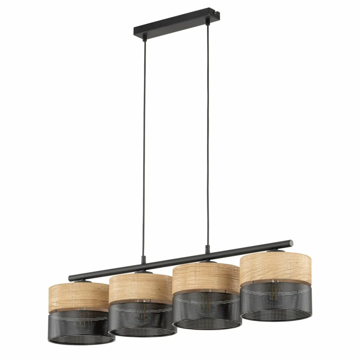 suspension_nicol_noirimitation_bois_x_cm____lampes_e_0.webp Shop TK Lighting Suspension Nicol, noir/imitation bois, 94x20 cm 4 à 4 lampes E27