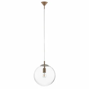 Flash Sale ALDEX Suspension Nohr, abat-jour verre, beige/claire