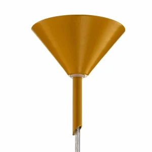 New ALDEX Suspension Nohr abat-jour verre, moutarde/claire