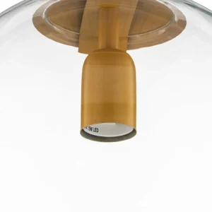 New ALDEX Suspension Nohr abat-jour verre, moutarde/claire